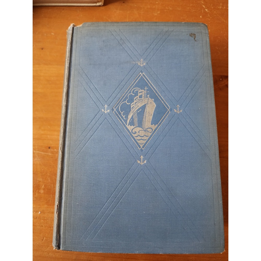 Travellers Library W Somerset Maugham Blue Hardcover Vintage Nautical Ship Book
